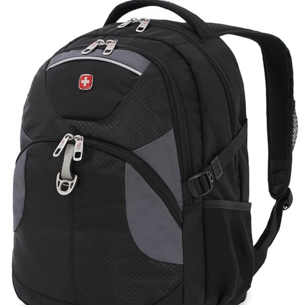 SwissGear Black and Gray Backpack with Durable Water-Resistant Design